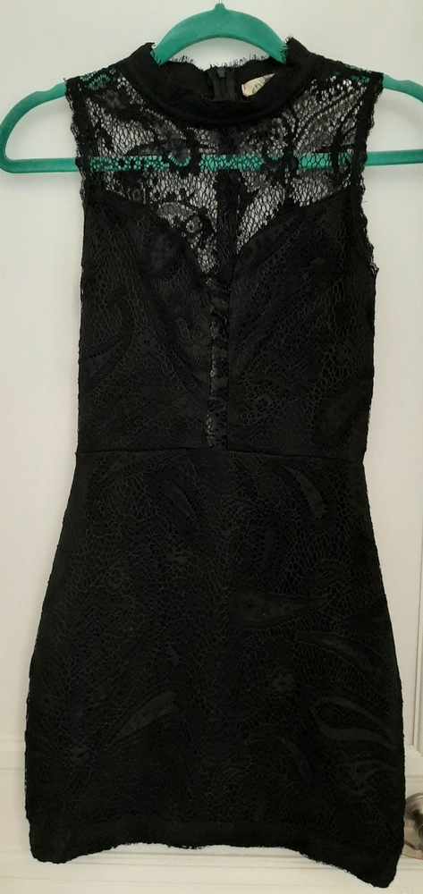 Just Me black lace dress Sz XS